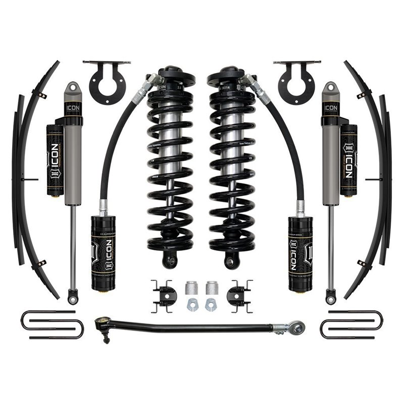 ICON Alloys | 17-23 Ford F250/F350, 2.5-3" Lift, Stage 3 Coilover System w/ Leaf Springs