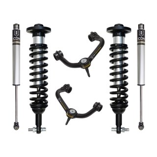 ICON Alloys | 2015-20 Ford F150 4WD, 0-2.63" Lift, Stage 2 Suspension System, Tubular UCA