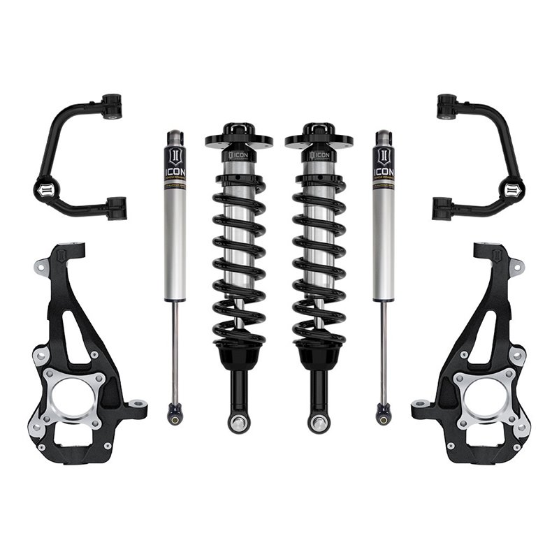 ICON Alloys | 2021-2023 Ford F-150 4WD, 3.5-4.5" Lift, Stage 1 Suspension System, Tubular UCA