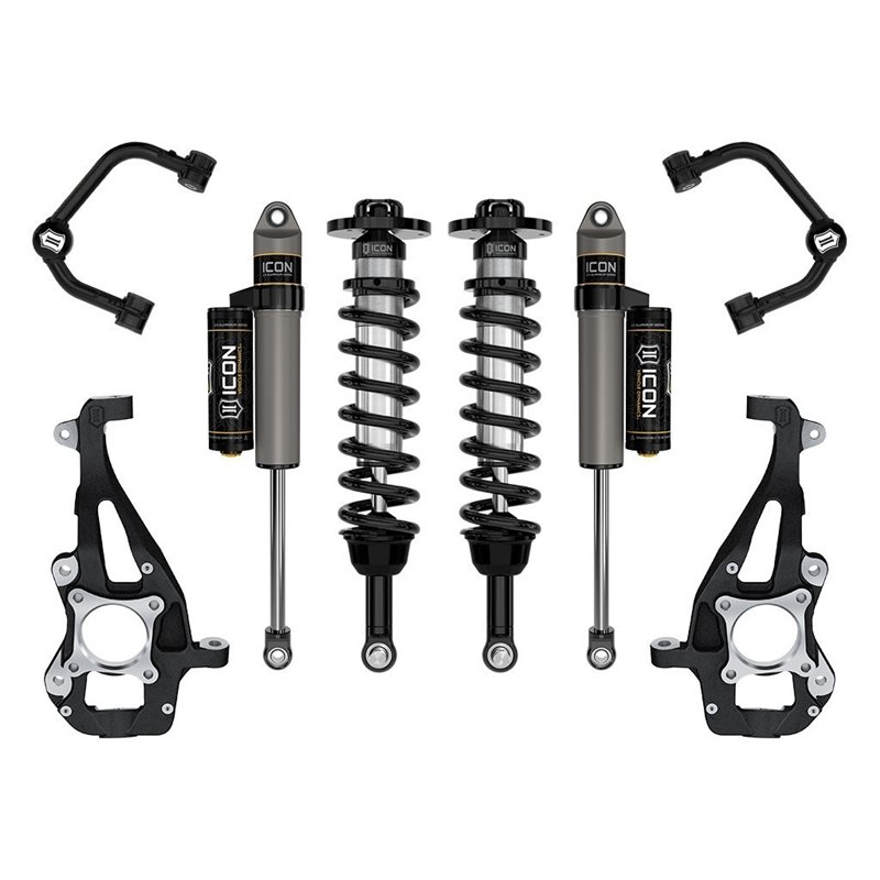 ICON Alloys | 2021-2023 Ford F-150 4WD, 3.5-4.5" Lift, Stage 2 Suspension System, Tubular UCA