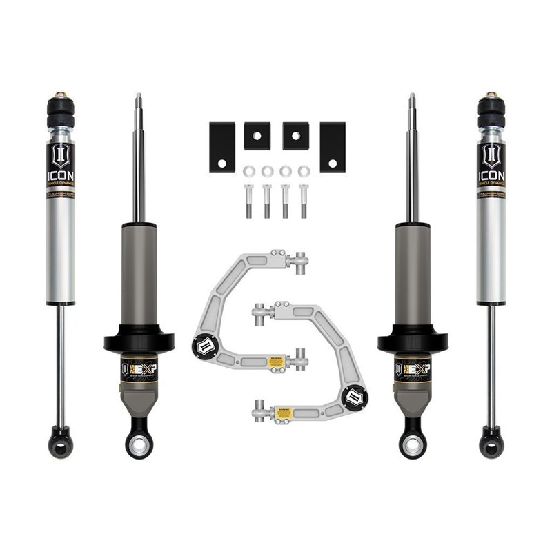 ICON Impact | 22-23 Toyota Tundra 0-3" Lift Stage 2, 2.5 EXP Suspension System, Billet