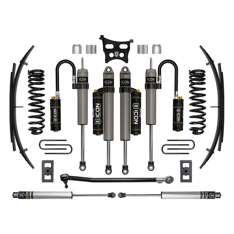 ICON Impact | 2023 Ford F-250/F-350 Super Duty 4WD Diesel, 2.5" Lift, Stage 5 Suspension System w/ Expansion Packs