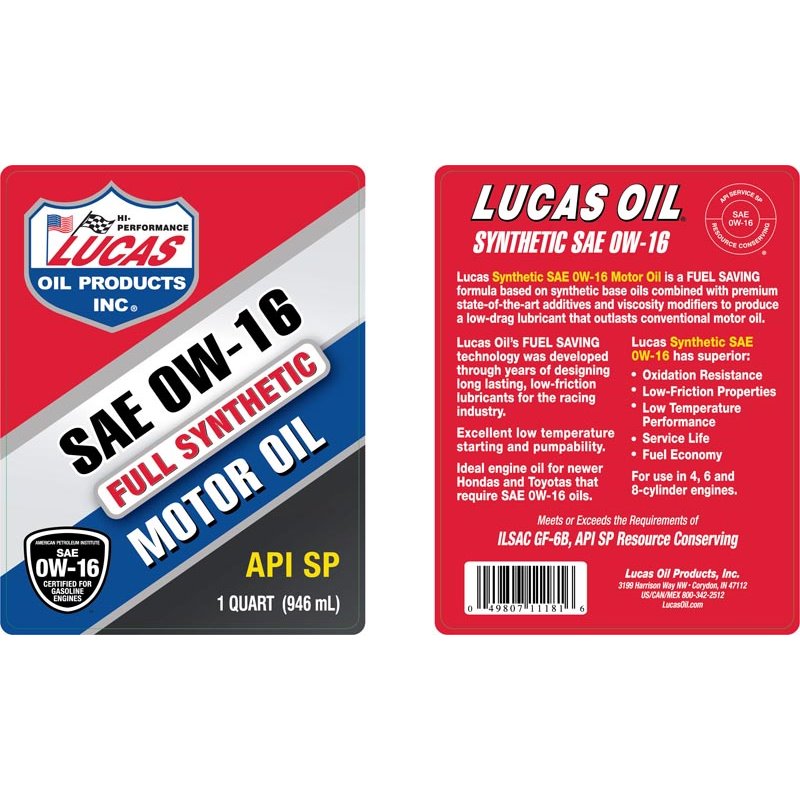 Lucas Oil | Oil
