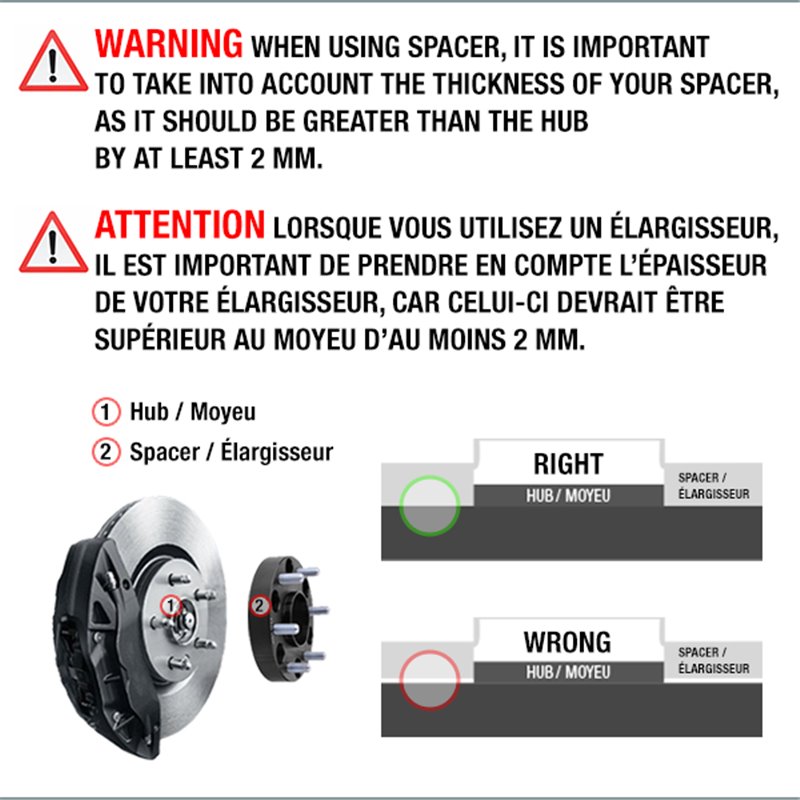 DAI | Wheel Spacer 15mm / 57.1mm / 5x100-5x112