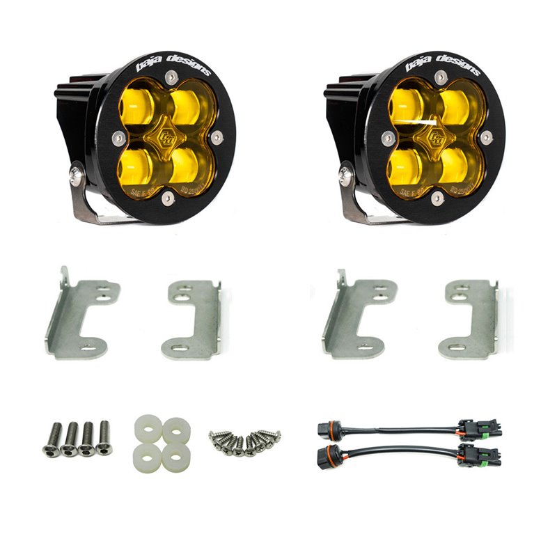 Baja Designs | - 448143 - Jeep, Squadron-R SAE Amber, LED JK (07-09), Fog Pocket Kit