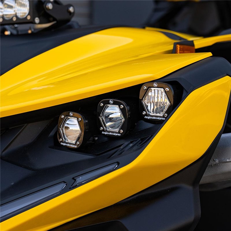 Baja Designs | Can-Am Maverick R Triple S1 Headlight Kit - Light Pattern: Multi-Pattern Color: Clear