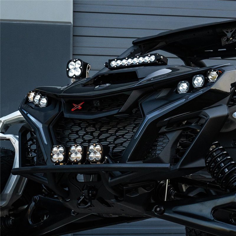 Baja Designs | Can-Am Maverick R 10" S8 Shock Tower Kit - Light Pattern: Driving/Combo Color: Clear