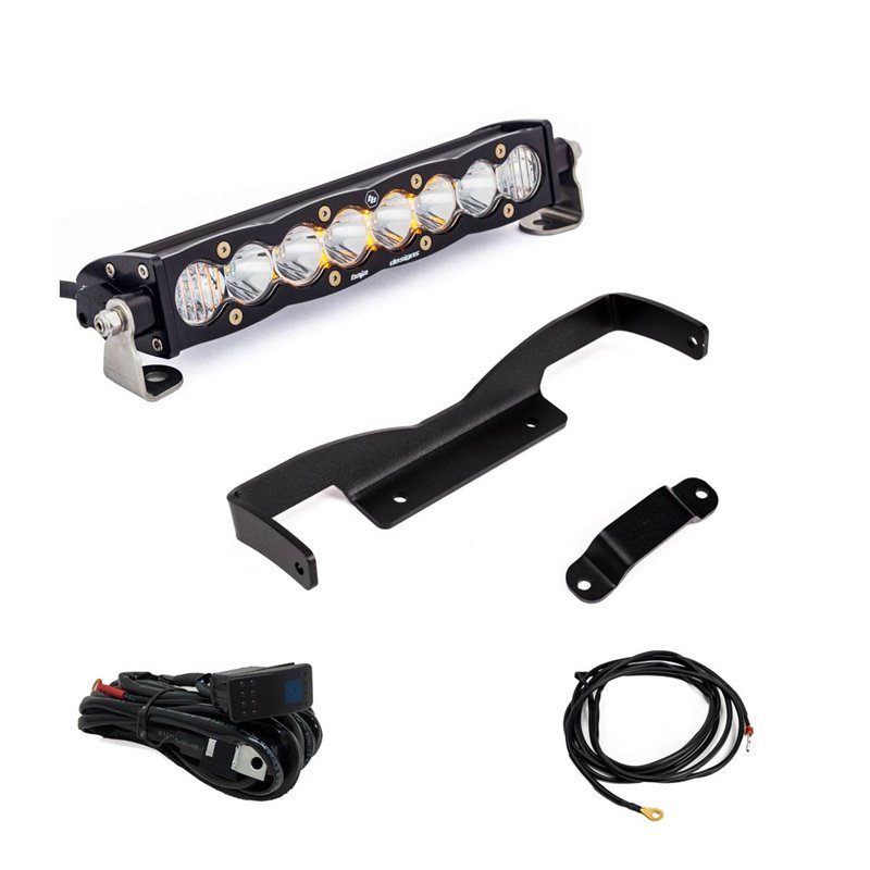 Baja Designs | Can-Am Maverick R 10" S8 Shock Tower Kit - Light Pattern: Driving/Combo Color: Clear
