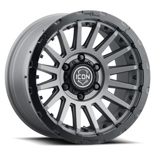 ICON Alloys | Recon Pro, Charcoal, 17 x 8.5 / 6 x 5.5, 0mm Offset, 4.75" BS