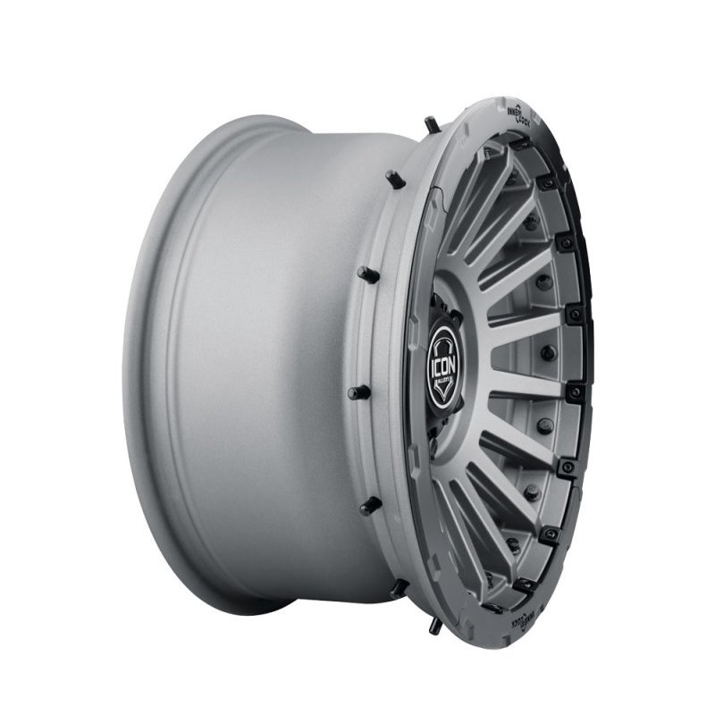 ICON Alloys | Recon Pro, Charcoal, 17 x 8.5 / 6 x 5.5, 0mm Offset, 4.75" BS
