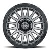 ICON Alloys | Recon Pro, Charcoal, 17 x 8.5 / 6 x 5.5, 0mm Offset, 4.75" BS