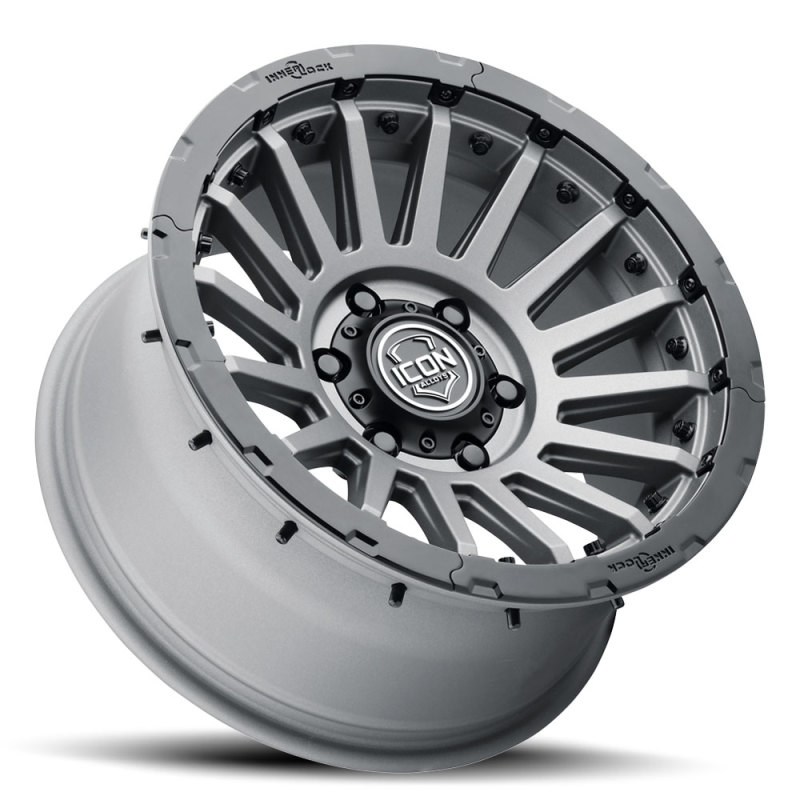 ICON Alloys | Recon Pro, Charcoal, 17 x 8.5 / 6 x 5.5, 0mm Offset, 4.75" BS