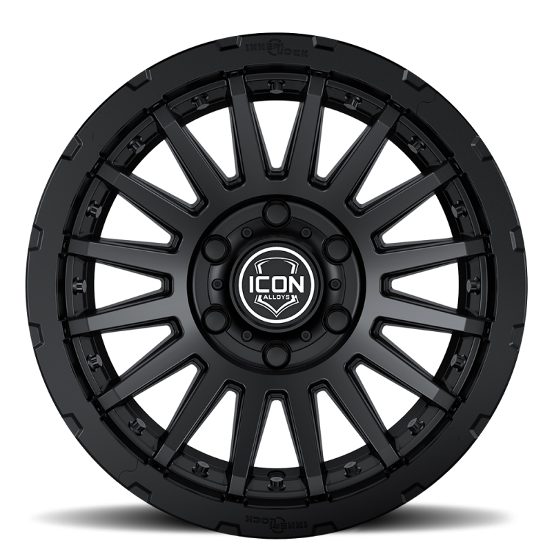 ICON Alloys | Recon Pro, Satin Black, 17 x 8.5 / 6 x 5.5, 0mm Offset, 4.75" BS