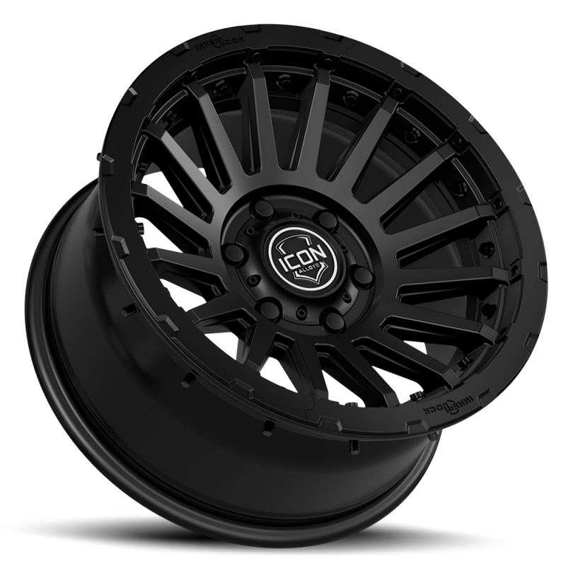 ICON Alloys | Recon Pro, Satin Black, 17 x 8.5 / 6 x 5.5, 0mm Offset, 4.75" BS