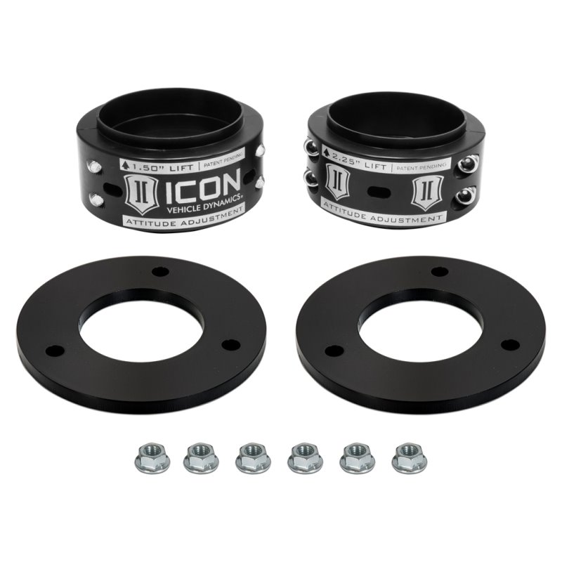 ICON Alloys | 17-20 Ford Raptor .5-2.25" Lift Adjustment Collar Front Leveling Kit