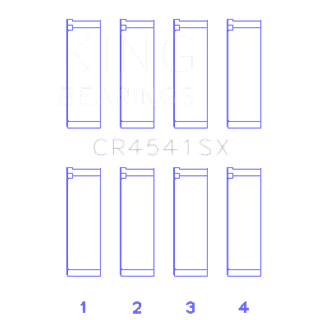King Bearings | CONNECTING ROD BEARING SET For HONDA F23A, F23Z, K20A3, 16V