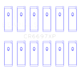 King Bearings | CONNECTING ROD BEARING SET For NISSAN RB25DET, RB26DETT, 24V