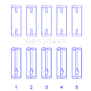 King Bearings | MAIN BEARING SET For MAZDA B6, B6-T, ZM, B3, B5