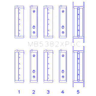 King Bearings | MAIN BEARING SET For SUBARU EJ20/EJ22/EJ25 (INCL. TURBO)