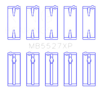 King Bearings | MAIN BEARING SET For TOYOTA 4AGE, 4AGZE, 16V 1.6L