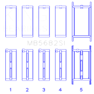 King Bearings | MAIN BEARING SET For GENERAL MOTORS 496CI /8.1 16V
