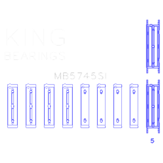 King Bearings | MAIN BEARING SET For SUBARU FA20/FB20