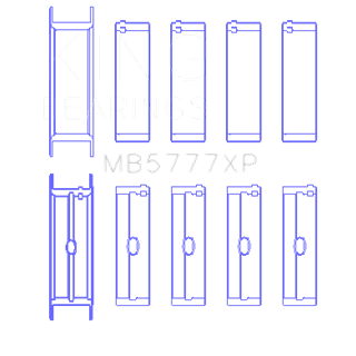 King Bearings | MAIN BEARING SET For GM DART LS NEXT