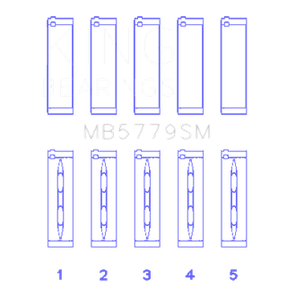 King Bearings | MAIN BEARING SET For AUDI CDAA, CDHA, CDHB, CDAB