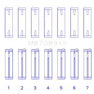 King Bearings | MAIN BEARING SET For VOLKSWAGEN VR6 2.8L