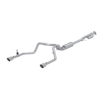 MBRP | Exhaust 3in. Cat Back 2.5in. Dual Rear T304 - Silverado / Sierra 1500 2.7T 2019-2024