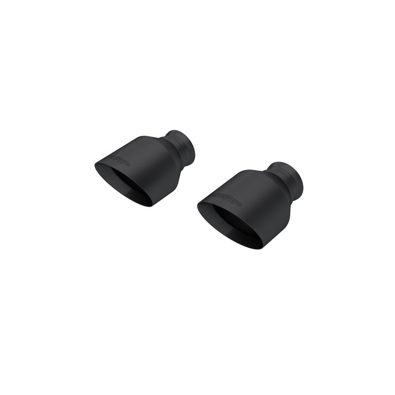 MBRP | Exhaust 5in. OD, SEC 70 inlet, 7.7in. in length, Dual Wall, Angle Cut, BLK Tip Pairs. - Charger / Durango  2015-2024