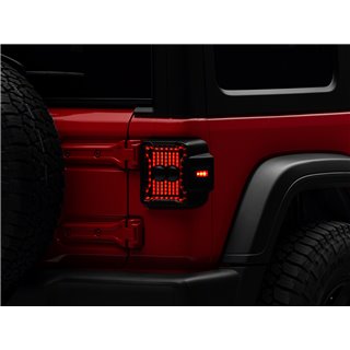 Raxiom | Axial Series Linear LED Tail Lights Black Housing Smoked Lens - Wrangler (JL) 2018-2024