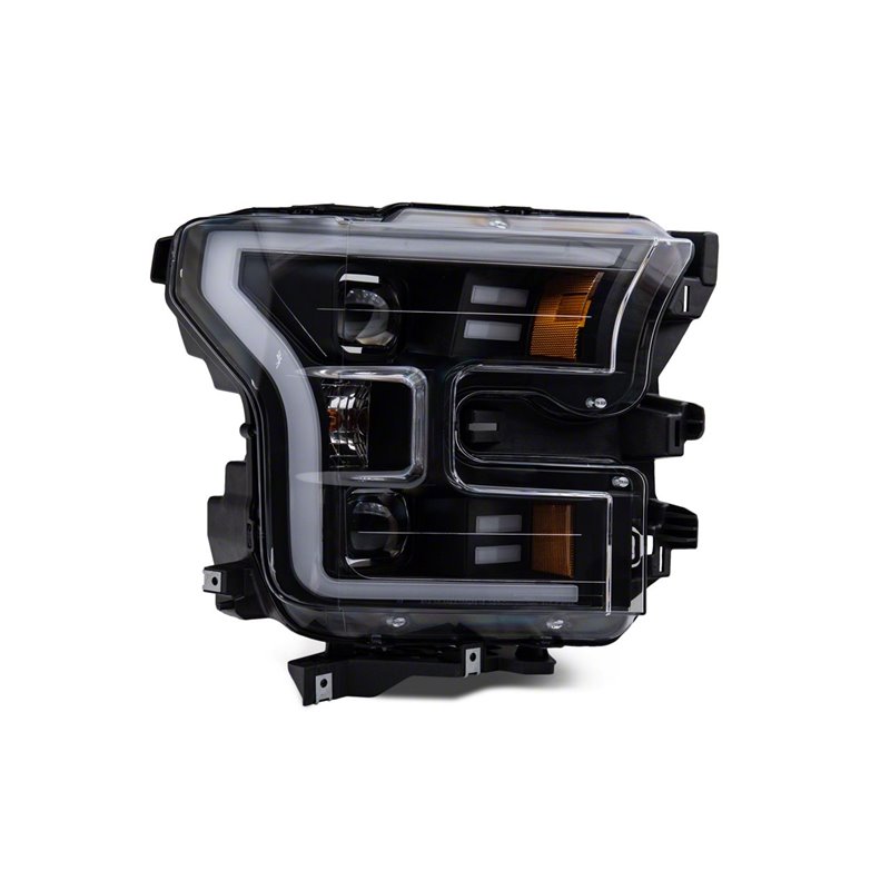 Raxiom | G3 Projector Headlights with LED Accent Black Housing Clear Lens - F-150 2.7T / 3.5L / 5.0L 2015-2017