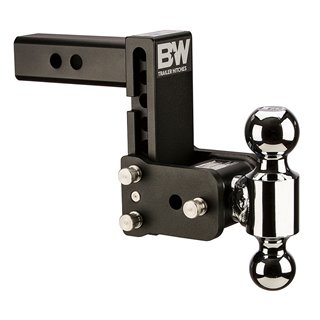 BW | Ts10038B B&W Tow And Stow Dual Ball 2 Adj Ball Mount 5 Drop/5-1/2 Rise, Black