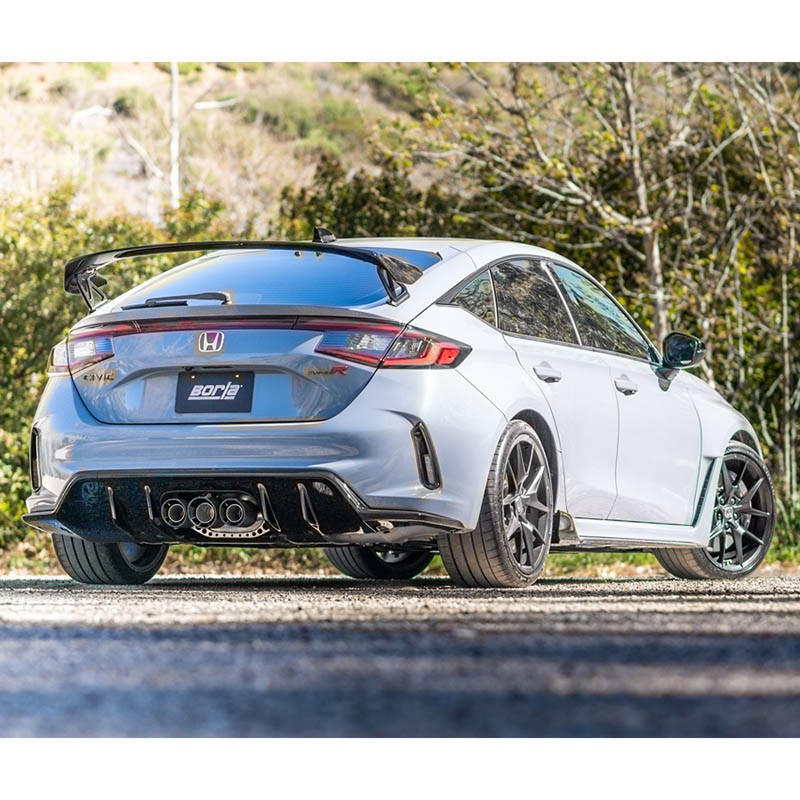 Borla | Cat-Back Exhaust ATAK , Chrome Black Tips - Civic Type R FL5 2023-2024 BORLA Cat-Back Exhausts