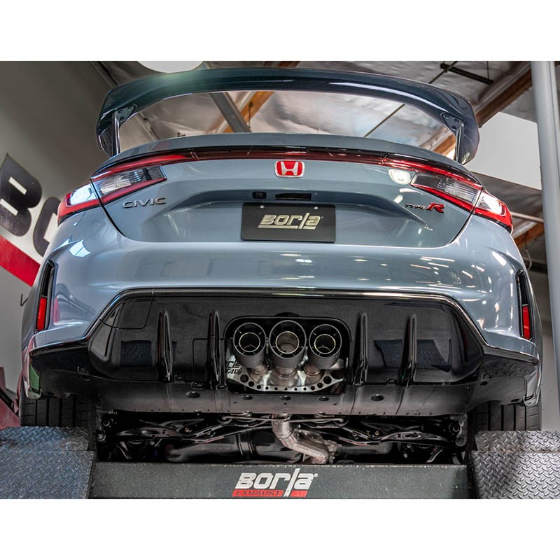 Borla | Cat-Back Exhaust ATAK , Carbon Fiber Tips - Civic Type R FL5 2023-2024 BORLA Cat-Back Exhausts