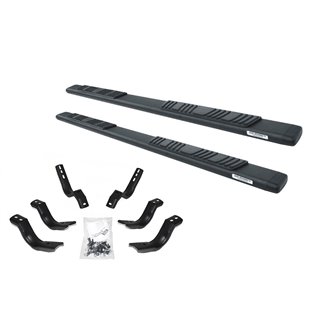 Go Rhino | 5" OE Xtreme Low Profile Side Steps w/ Mounting Brackets Kit - F-150 / F-250 / F-350 2015-2017