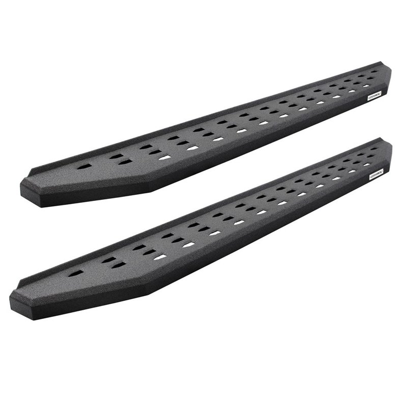Go Rhino | RB20 Running Boards w/ Mounting Brackets, 2 Pairs Drop Steps Kit - F-150 / F-250 / F-350 2015-2017