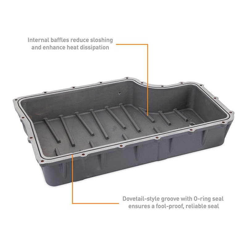 Mishimoto | Aluminum Transmission Pan, fits Ford 6.7L Powerstroke 2011-2019 - F-250 / F-350  2011-2022