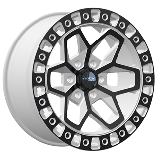 RTX | Zion 17x9 6x139.7 ET0 CB106.1 Blanc Lustré avec Branche Noir