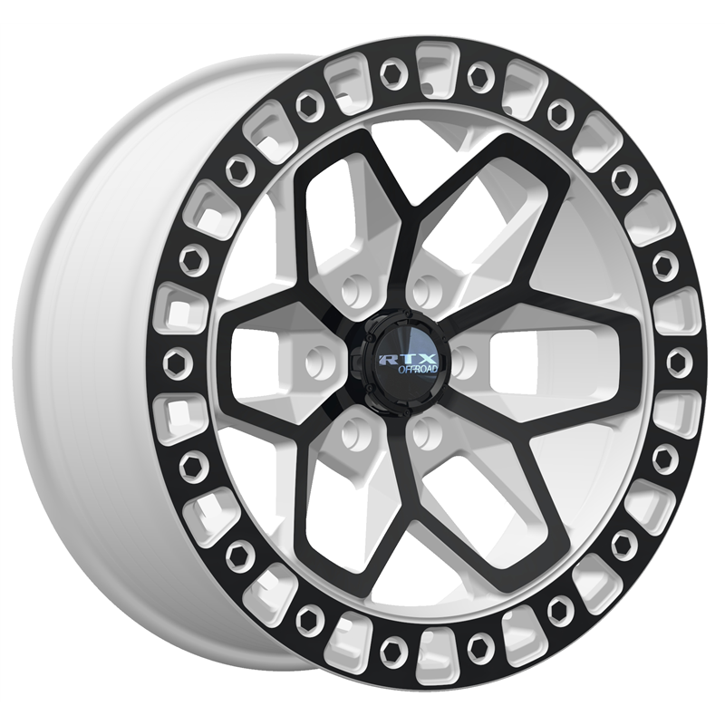 RTX | Zion 17x9 6x139.7 ET0 CB106.1 Gloss White with Black Spoke