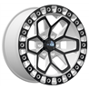 RTX | Zion 17x9 6x139.7 ET0 CB106.1 Gloss White with Black Spoke