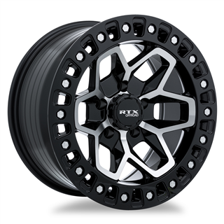RTX | Zion 17x9 6x114.3 ET15 CB66.1 Noir Lustré Machiné