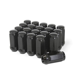Ceco | (32) Noix Bulge Conique 9/16" RH 48mm H 19mm Hex Noir Zinc