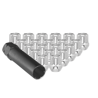 Ceco | (32)CHROME Ouvert 7 SPLINE NUT 14X1.50 25mm HEIGHT