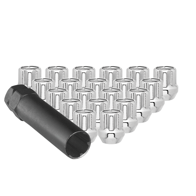 Ceco | (32)CHROME Ouvert 7 SPLINE NUT 9/16" 25mm HEIGHT