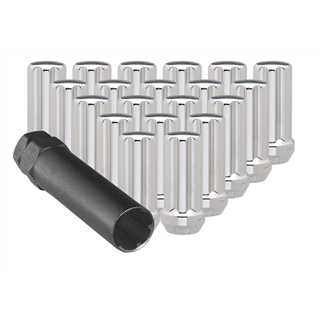 Ceco | (24)CHROME 7 SPLINE NUT 14X2.00 48mm HEIGHT