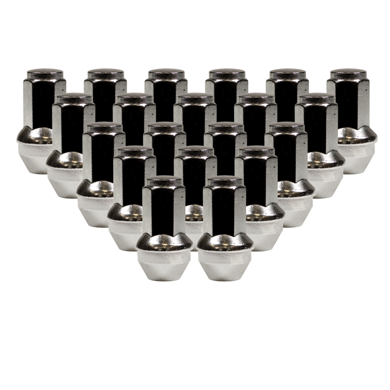 Ceco | (20) CHROME OEM BULGE AC FORD 14X2.0 54mm HEIGHT 21mm HEX