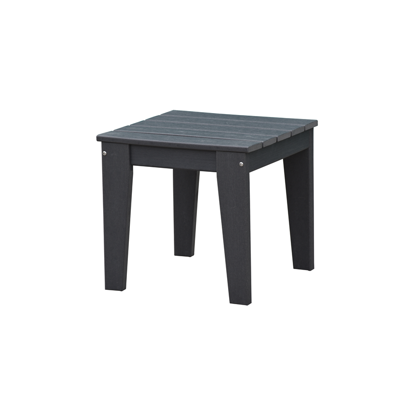 MOSS | Square Side Slatted Table in HDPE GREY