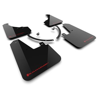RallyArmor | Black UR Mud Flap Logo Rouge - Santa Fe / XRT 2024-2025 RallyArmor Garde-boue